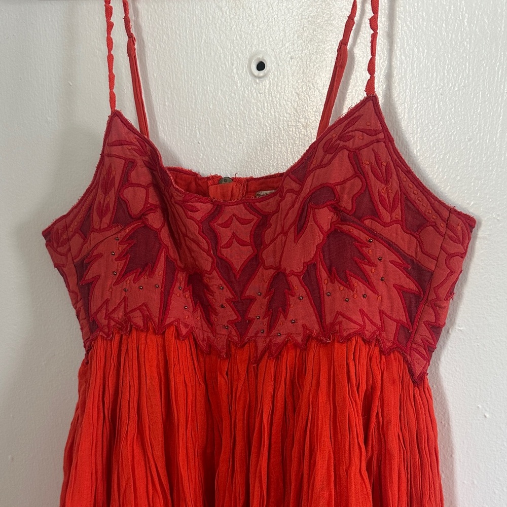 Free People Red Mini Dress - Picture 2 of 4